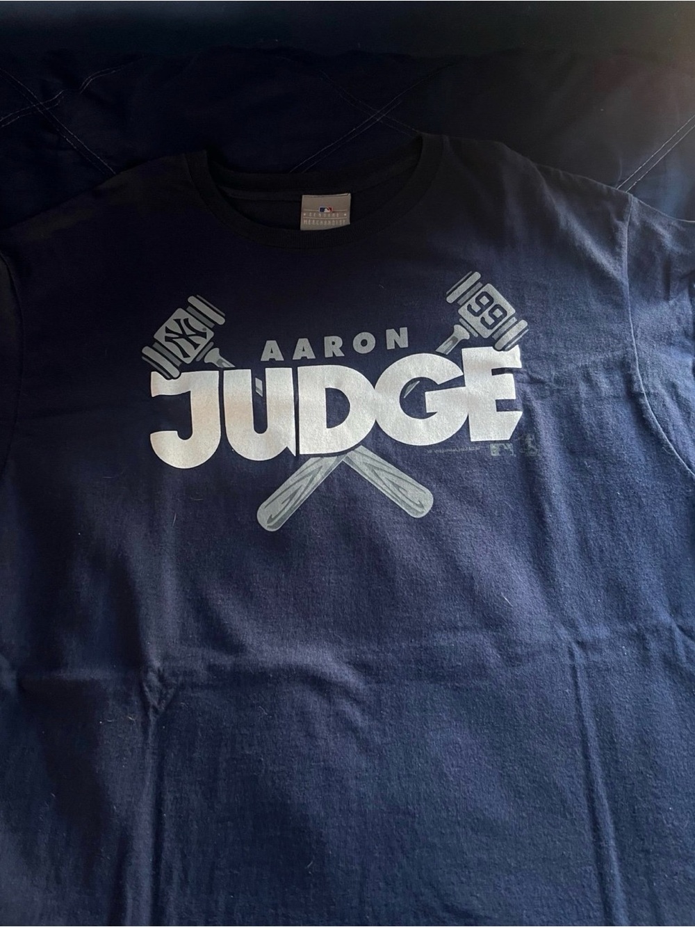 MLB Aaron Judge Navy Blue Graphic Short Sleeve Tee
